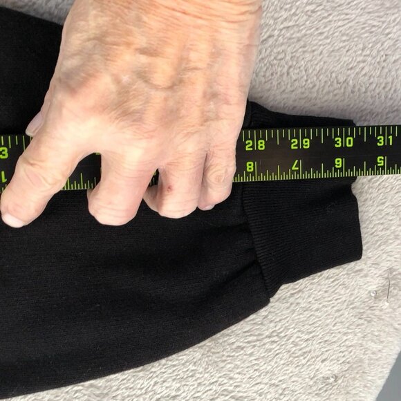 Ritchie's Sportswear Mens Boston Hoodie Sweatshirt Medium Black Embroidered Y2K - Picture 6 of 11